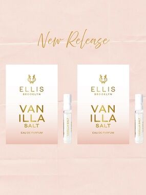 ELLIS BROOKLYN Vanilla Salt Eau de Parfum Samples (2) .05 fl oz ea. NEW ON CARD